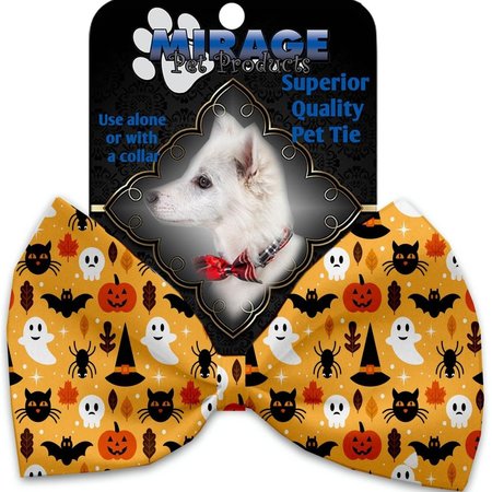 MIRAGE PET PRODUCTS Happy Halloween Pet Bow Tie Collar Accessory with Cloth Hook & Eye 1358-VBT